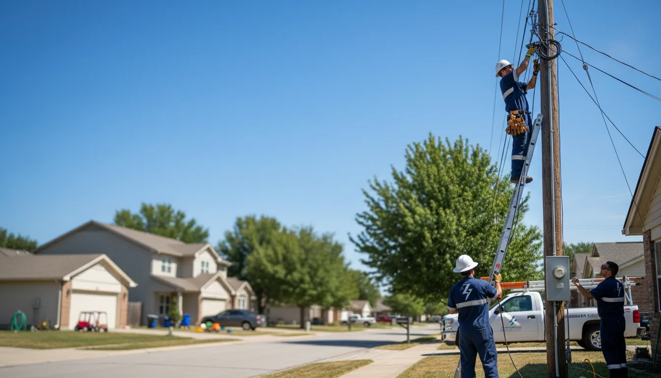 Residential electrician providing installation services in Yermo, CA